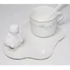 2pcs Cloud Form Tasse Matten Acryl unregelmäßige Untersetzer kreativer Becher Kaffeetasse Untersetzer für Schreibtisch Esstisch Küchenbar