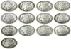 US 13PCS Morgan Dollars 18781893 Quotccquot Différentes dates Craft Crafle Plated Cople Coins Metal Dies Manufacturing 9588187