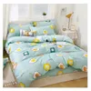 Bedding Sets Set For Girls Children King Size Duvet Cover Floral Comforter Double Printing Bedroom Decor
