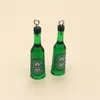 10pcs 4x1cm 3D винная бутылка Смола очарования Симпатичная кулон