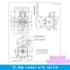 Hélicoptère Modèle Aircraft Remote Contrôle Potentiomètre Modèle 3D Airplane Remote Contrôle Rocker Joystick 10k 5k 13 * 13 mm