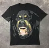 Luksusowe męskie projektant T Shirts Men Men Hip Hop T Shirt 3D Print Rottweiler Designer Shirt Tee5832483