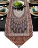 Bohemian Floral Textured Table Runner Tablecloths Retro European Home Decor Dinner Table Cloths Wedding Party Luxury Table Cover