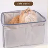 Catapeantes de gato Bed de cama Bolsa de automóvil de viaje plegable para perros al aire libre Basket transpirable