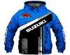 Men039s толстовок толстовок Suzuki Men Men Men Women 3d Print Sportse Hiphop Motorcycle Jacket Городская тенденция Top Spring A9402431