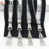 1pc 8# 10# Zipper in metallo 70-100 cm Slider a doppio cucchiaino a chiusura a zip Open Zip Witch Packpack Down Down Forniture da cucire Accessori