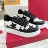 SN Chaussures Wallentino Low Designer End Nouvelles baskets High Mens Trainer Unisexe Trendy Up Polylemul Green Leather Star Casual Lace TB71