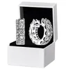 Frauen Herren Doppelband Pave Hoop Ohrringe Original Geschenkbox für authentische 925 Sterling Silver Party Circle Stud Ohrring5970832