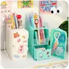 Japansk kreativ kylskåppenna fall flickor söta multifun stationer för lagringslådan kawaii stor kapacitet skrivbordsorganisatör