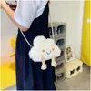 Axelväskor 6 färger flickor söta moln messenger kvinnor korean ins ulzzang tecknad väska mjuk student kawaii leksak plysch