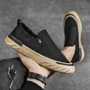 Casual schoenen heren buiten ademende ijs zijden canvas board loafers