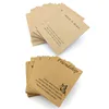 10pcs 7x9cm Faça um colar de placas de cartão de desejo Cartões de exibição Pacote de embalagem pendurar etiqueta de papel de papel de papel para jóias diy