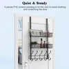 Kitchen Storage Over The Door Organizer No Drilling Rack With Multi Hooks Home Arrangement Of For Bathroom Bedroom Living