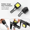 1/2PCS 130/80LM 150mAh Headlight Rear Lamp Type-C USB Rechargeable Waterproof COB LED Warning Cycling Light Cycling Accessories