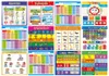 Adesivos de parede infantil Poster Early Education Poster personalizado Chart Iluminment Cartoon Pintura decorativa Tamanho 29 40CM4672880