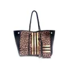 Camouflage Leopard Print Black Printed Portable for Leisure Travel Women's Bag, Diving Material Beach Bag 78% Off Store wholesale