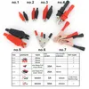 10A 50A 55MM 80MM Alligator Crocodile Clips Handle Test lead Probe Metal Connector Plug Black Red for Electrical Car van Battery