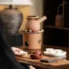 Teaware Sets Japanese Rough Pottery Tea Set Boiling Teapot Side Pot Retro Ceramic High Temperature Kettle Around The Stove