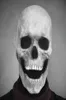 Maska z pełną głową z ruchomą szczęką udarza całą realistyczną lateksową przerażającą szkielet Z L2205304981795