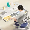 Tiroirs Table d'étude Créativité Chine Blanc Bureau réglable Ajustement minimaliste Mesinha com cadeira Infantil Kids Furnitures