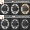 Luvodi LED duplo LED oval de banheiro espelho Anti-Fog HD Home Hotel Makeup Mirror