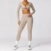 Set attivi sexy abbigliamento da esterno set sport set di sport set rapido per adattamento fitness abiti da yoga donne a maniche lunghe