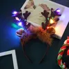 Led navideño diadema diadema Light Up Diadema luminosa Flush Cabello para niños Disfraz de fiesta