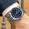 Wristwatches Business Men's Watch VA VOOM 2024 Fashion Trend Blue Stainless Steel Waterproof Quartz Movement Boutique Men Casual Wristatch