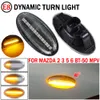 2pcs para Mazda 3 (BK) 2003-2009 LED LED marcador lateral Turn Signal Light Sequencial Blinker Light EMARK