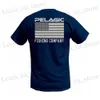 メンズTシャツ2024フィッシングシャツペラジックカモフラージュメンズショートスルベTシャツUV保護トップ