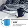 Canecas canecas cerâmica expresso xícara de chá de chá retrô café caneca grande 9.5x7.8x7cm armazenamento simples água azul melamina viagens criativas