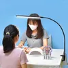 Table Lamps 3 Mode Colors LED Desk Lamp 10 Brightness Eye-Caring Nail Art USB Adapter Adjustable Clip On Reading Study Light