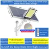 Ronin Solar Wall Light Outdoor Body Sensor Street Lamp LED Waterproof IP65 med fjärrkontroll för Modern Garden Plaza