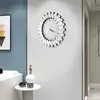 Wandklokken mode eenvoudig glas licht luxe moderne creatieve horloge woonkamer veranda hangende decoratieve elektronische klok