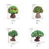 Decorative Figurines Simulation Mini Tree Fairy Garden Miniature Bonsai Micro Landscape Decoration Craft DIY Doll House Ornaments Gift