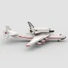 BuildMoc 1: 110 Buran con Antonov AN-225 Carrierplane Building Block Model Set Energia Buran Rocket Brick Toy Diy Regalo