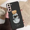 Étui du téléphone pour Samsung S24 S23 S22 S21 S20 Ultra S20 S22 S21 S10E S20 FE S24 plus jolie téléphone en peluche en peluche