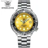 Wristwatches Steeldive SD1975 Candy Color Dial Ceramic bezel 30ATM 300m Waterproof Stainless Steel NH35 Tuna Mens Dive Automatic