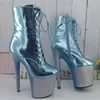 Dance Shoes 20CM/8inches PU Upper Modern Sexy Nightclub Pole High Heel Platform Women's Ankle Boots 074