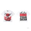 Projektantka T-shirty Hellstar Kolekcja Trendy List Portret Drukowane swobodne męskie i luźne koszulka z krótkim rękawem