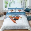 Ski Duvet Cover Extreme Sports Pattern Full King Size Decor Bedding Quilt Cover with Pillowcase for Adult Teens Kids Boys Cover