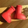 Big Boy Red Boot Men Dames Dikke bodem niet -slip laarsjes rubber platform bootie mode astros boy size met doos schoen regen accessoires boot ontwerper laarzen zwart