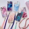 Crossbody Necklace Lanyard Cord Phone Case for Honor 90 Magic 5 Lite Magic5 Pro x6 x6a x7 x7a x8 x8a x9a Strap Protect Cover Cover