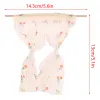 1:12 Dollhouse Miniature Daisy Flower Curtain Spets Curtain House Furniture Model Decor Toy Doll House Accessories