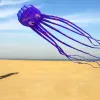 9km 13Color Big Octopus Kite 8m Grande linha única Kite inflável 30d Ripstop Polyester Fabric com bolsa