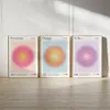 Trendigt ängelnummer Aura Gradient 111,222,333,444,555,666,777,888,999 Wall Art Canvas Målningsaffisch för vardagsrumsheminredning