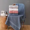 Toalheiro de algodão penteado toalhas de banho de alta qualidade Banheiro grande praia super macia e absorvente cor suave e suave cor 75x150cm