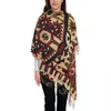 Grand boho bohème turc turque ethnique kilim foulard de style châle à gland chaud épais enveloppe navajo motif naufré