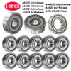 10pcs/set Ball Bearings 688ZZ 608ZZ 623ZZ 625ZZ 685ZZ Deep Groove Miniature Bearings For Skateboard Scooter 3D Printers Bearings