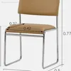 Nordic Vintage Genuine Leather Soft Bag Home Dining Chair Office Computer Chair Conference Chair High-end Room Hotel Bar Dining